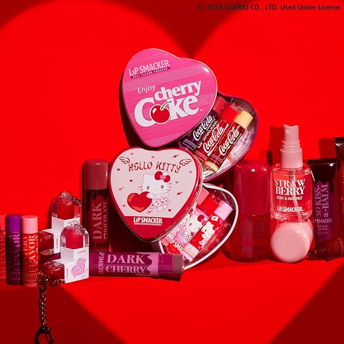 Lip Smacker So Kiss-A-Balm, Delightfully Sweet & Fruity Lip Balm – Moisturizing & Hydrating with a Sheer Glossy Finish, Fun & Collectible Lip Care - Strawberry