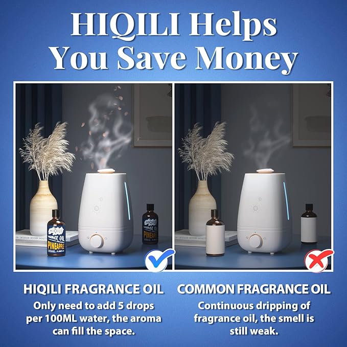 HIQILI Pineapple Essential Oil - Pure Fruit Fragrance Oil for Diffuser, Freshing, Candle Soap Lotion Making, Home Scent, 3.38 Fl Oz Halloween Thanksgiving
