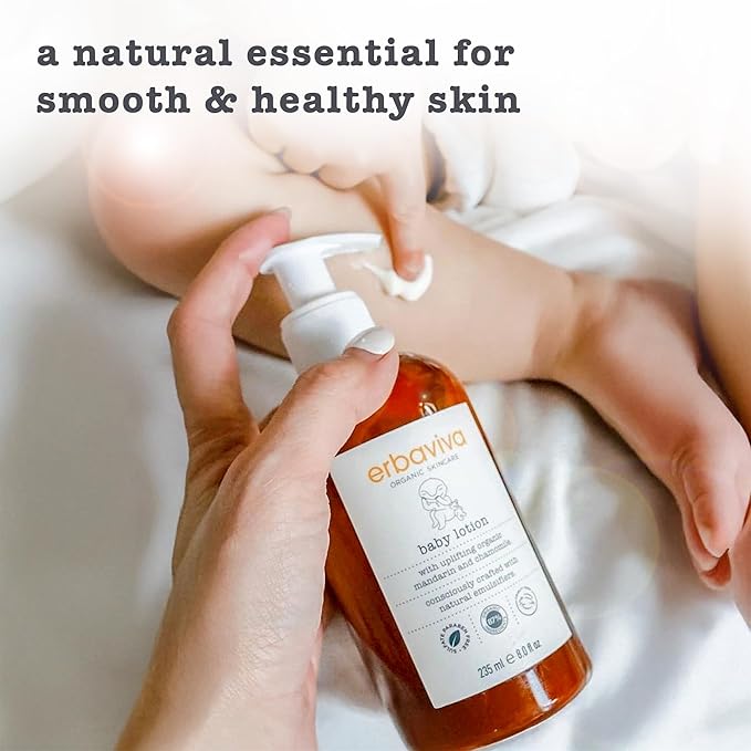 erbaviva Organic Baby Lotion, 8 Fl Oz