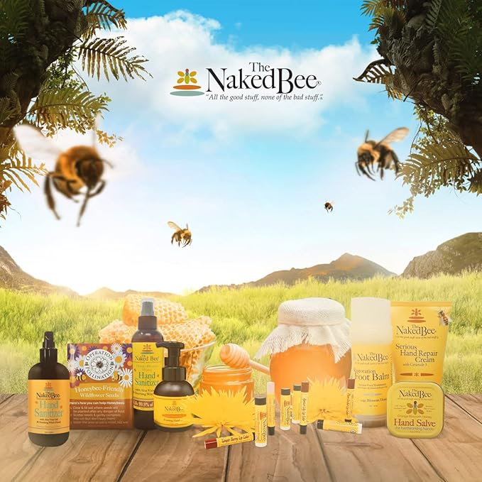 The Naked Bee Orange Blossom Honey Collection, Hand and Body Lotion 3 Piece Gift Set