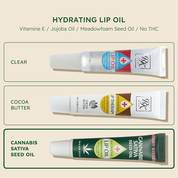 Ruby Kisses Hydrating Lip Oil Cannabis RLO04D1