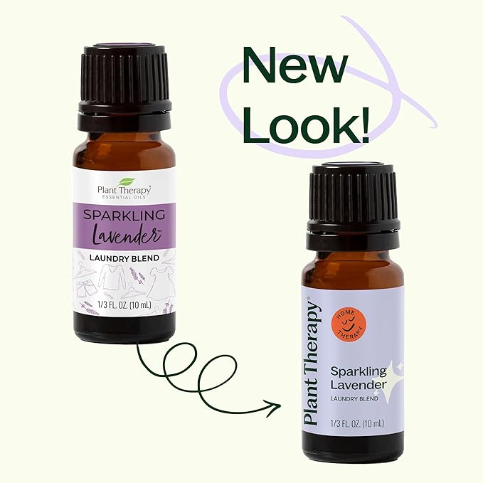 Plant Therapy Sparkling Lavender Laundry Essential Oil Blend 30 mL (1 oz) Pure, Undiluted, Wash Fragrance and Scent Enhancer