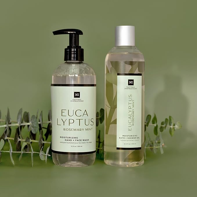 Natural Inspirations Eucalyptus Rosemary Mint Exfoliating Face + Body Scrub 6oz