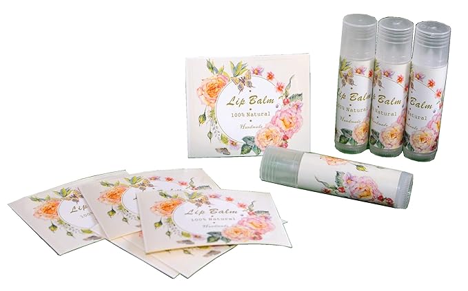 Assorted T5 Adensive Lip Balm Label Sticker for Container - 100pcs Paper Labels