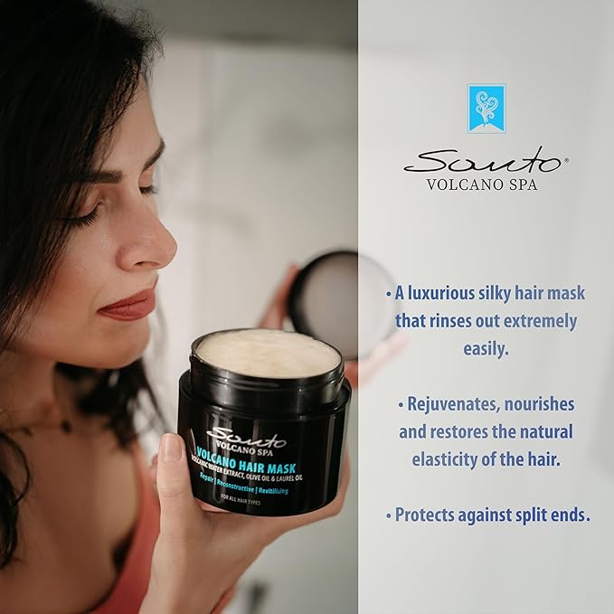 Volcano Hair Mask 200ml ā Deep Hair Mask for Dry Damaged Hair ā Reduces Breakage & Enhances Shine ā Hair Treatment Mask for Dry, Damaged & Frizzy Hair