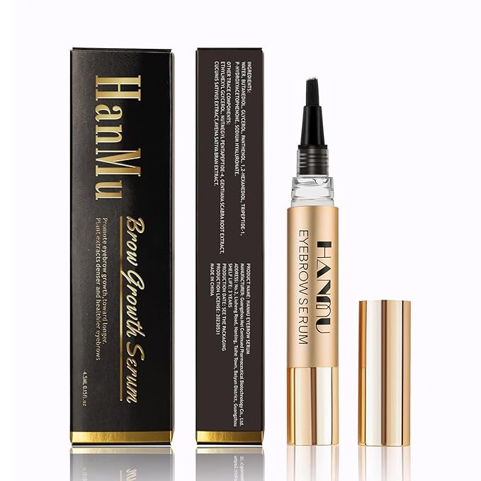 Eyebrow Growth Serum for Women & Men - Rapid Eyebrow Enhancer 4.5ml | Natural & Gentle Formula for Thicker Fuller Brows with Visible Results in 4-6 Weeks
