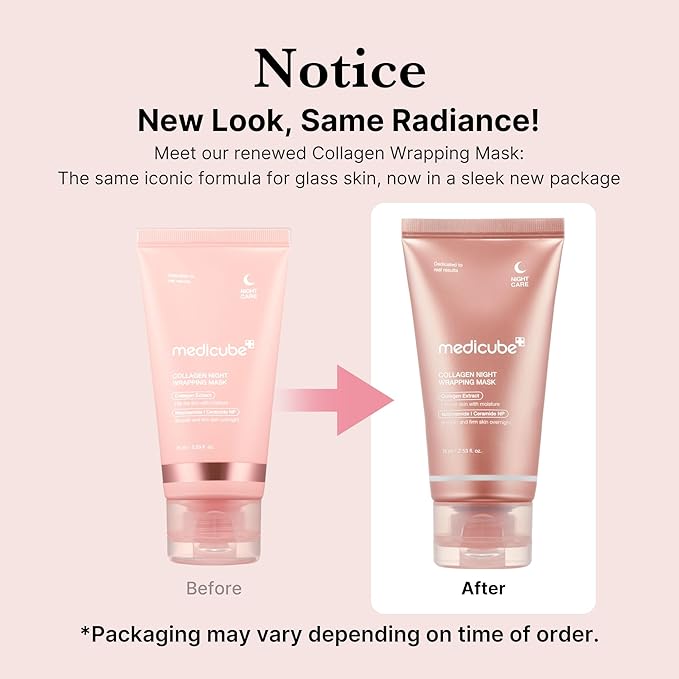 medicube Collagen Night Wrapping Peel Off Facial Mask with Jelly Brush