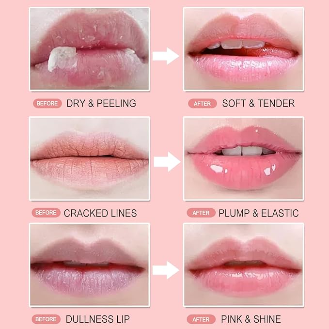 Bee Lip Mask Balm Honey Pot, 2PCS Honey Lip Sleeping Mask Hydrating Prevention Dry and Cracked Lip Scrubs Exfoliator, Overnight Lip Mask Reduces Lip Lines