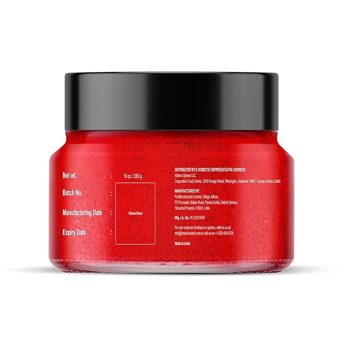 Botanic Hearth Hibiscus Body Scrub Exfoliator | Hydrating Raw Sugar Body Scrub | Natural Body Scrub for Skin Care, Stretch Marks, Acne & Cellulite, Eczema, Age Spots & Varicose Veins | 10 oz