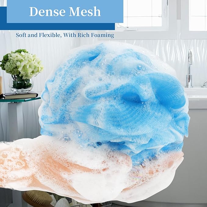 Bath loofah sponge back scrubber