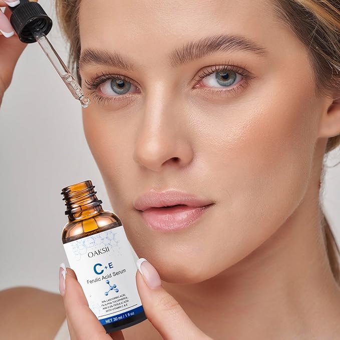 Vitamin C Face Serum, Vitamin CE Serum with Ferulic Acid, Vitamin E and Ferulic Serum Skin Care Vitamin C Serum for Face Anti Aging Face Care 1 Oz