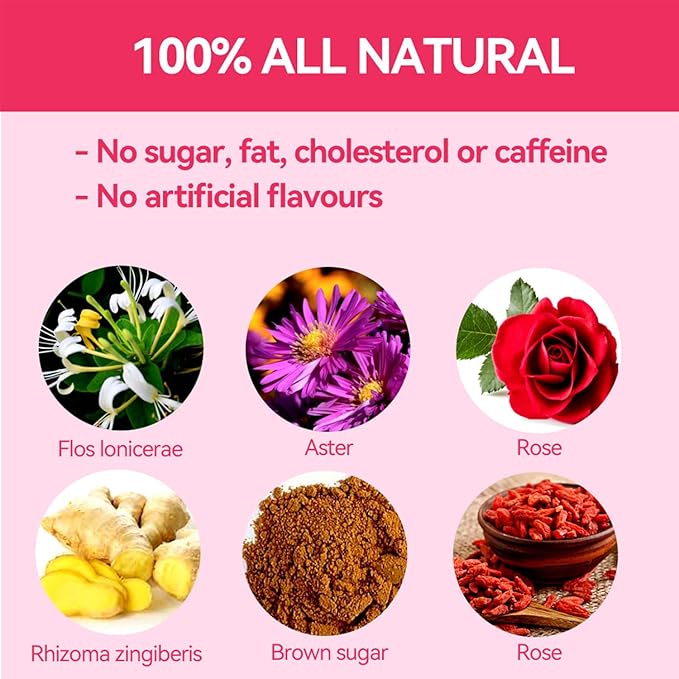 Hiherbs Fibroid Tea for Women Shrink Ovarian Cysts, Natural Remedy for Women Pregnancy Detox and Cleanse the Womb Fertility Tea for Women