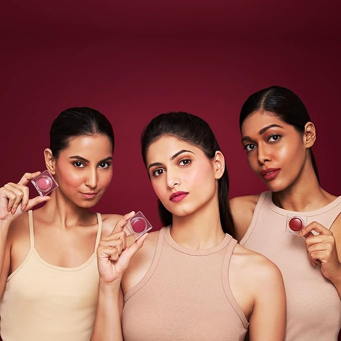 Sinful Lip N Cheek Mousse Tint - Powder Matte Blush for Cheeks and Tinted Lip Balm - 2 in 1 Weightless Formula - 002 Bubbelgum - 0.14 oz