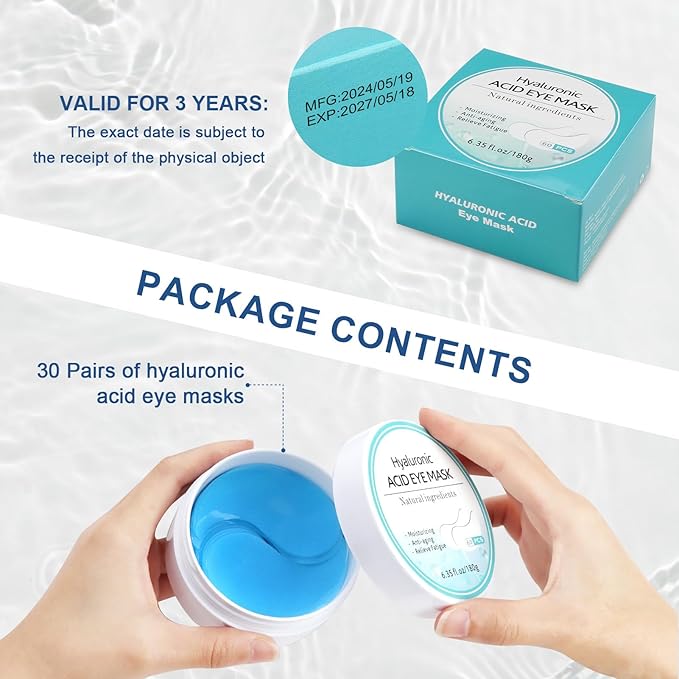 Hyaluronic acid under eye patches,