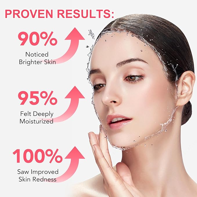 Collagen Face Mask, Hydrating Overnight Hydrogel Mask, Pore Minimizing, Elasticity Improvement, Firming, Moisturizing-4 Pack