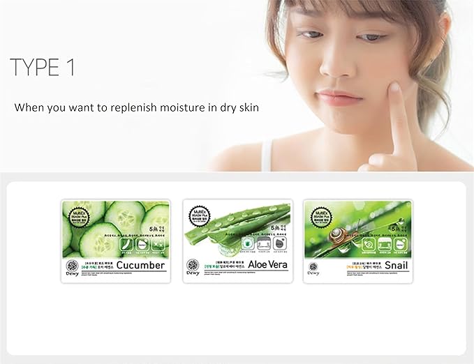 TNB Dewy Korean Essence Face Mask, Moisturizing Mask Sheet Pack, Korean Skin Care For All Skin Types (Red Ginseng)
