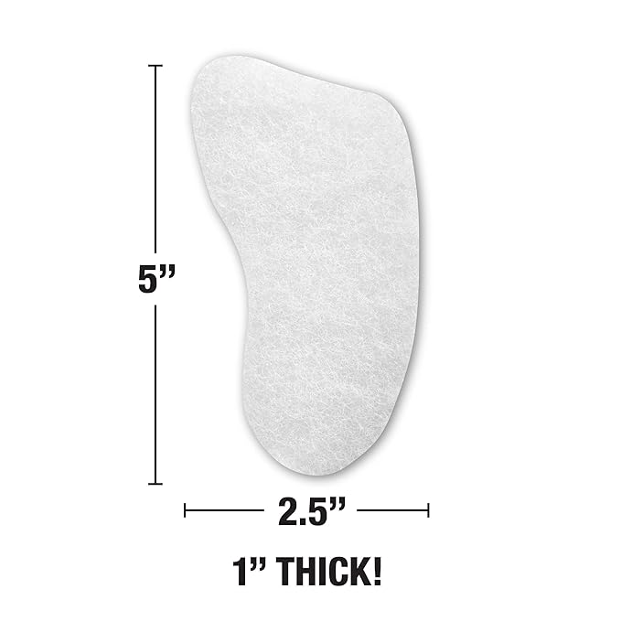 HartFelt Foot Exfoliating Sponge | Chemical-Free Foot Scrubbers for Smooth & Soft Feet | Gentle Sponge Pad for Callus Removal, Dead Skin & Cleansing | Made in USA - 2 Count