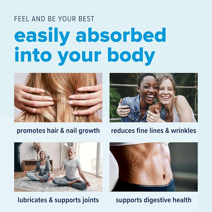 Just Bjorn Marine Collagen Peptide Powder On-The-go Stick Packs (10ct) Marine Collagen Peptide Powder 30 Serving Pouch (11.5 oz) | Skin, Hair, Nail and Joint Support + Hyaluronic Acid