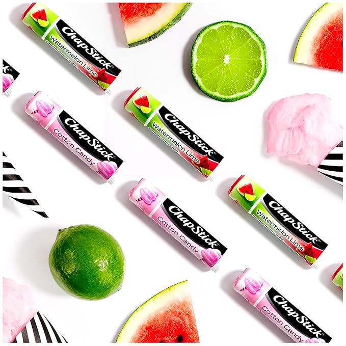 ChapStick Lip Balm, Cotton Candy – Fun & Yummy Moisturizing Lip Care for Dry, Cracked Lips, 0.15 Oz Ea