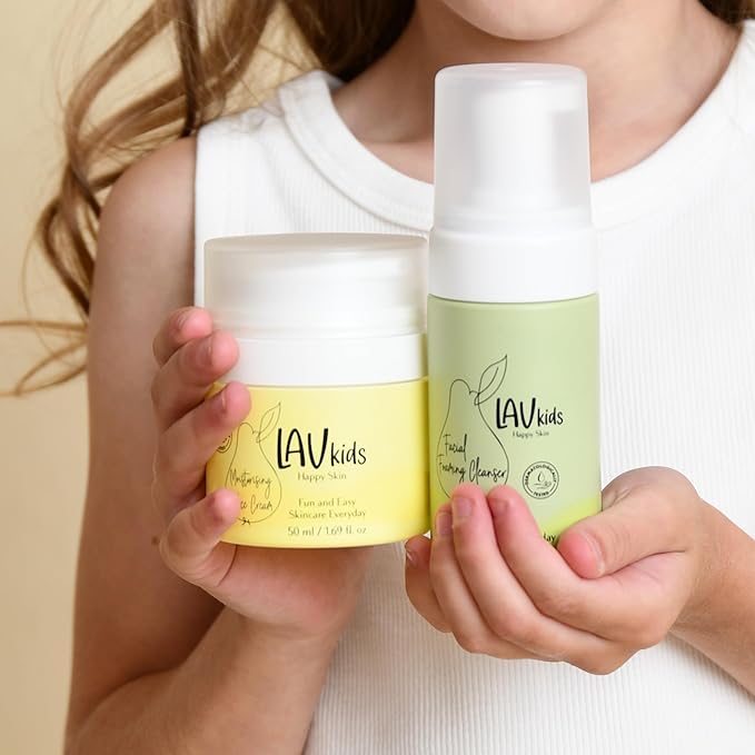 Moisturising Skincare Bundle- Foaming Facial Cleanser 100ml & Face Moisturiser 50ml, Dermatologically Tested, for Sensitive Skin