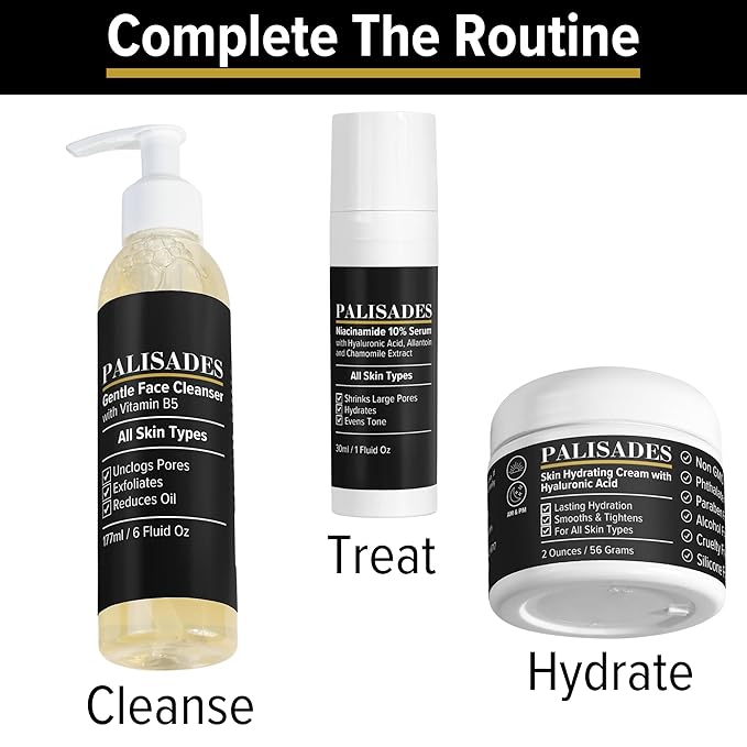 Niacinamide 10% Face Serum with Hyaluronic Acid, 2-in-1 Toning & Hydrating – Shrinks Pores, Reduces Inflammation, and Evenly Tones Skin – Anti-Aging & Hydrating Formula for All Skin Types