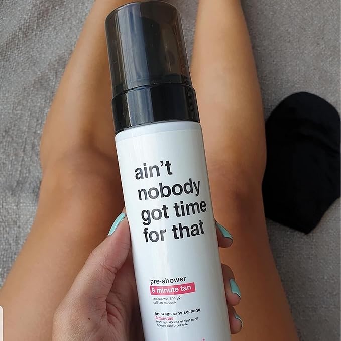 B.TAN Pre-Shower Self Tanner Mousse, 9 min, 1 Hour, Vegan, Cruelty Free, 6.7 Fl Oz