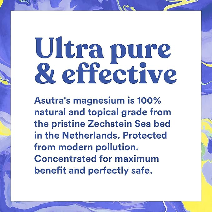 ASUTRA Magnesium Chloride Bath Flakes, 4 lbs - for Relaxing Foot & Body Soaks, Epsom Salt Alternative, Rapid Absorption