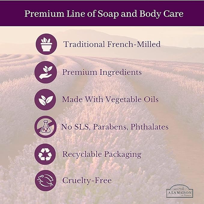 A LA MAISON Moisturizing Lotion, Wildflowers - Uses: Hand and Body, Argan Oil, Pure Shea Butter, Essential Oils, Plant Based, Cruelty-Free, SLS and Paraben Free