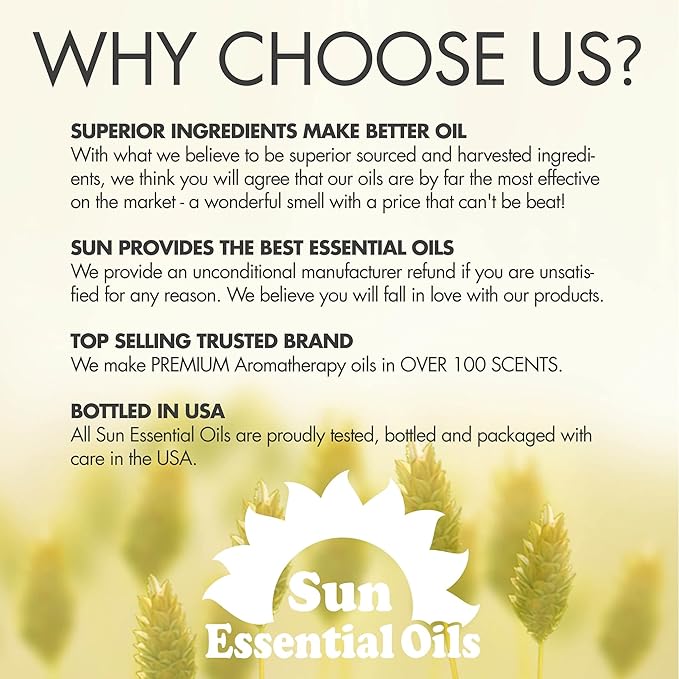 Sun Essential Oils Australian Sandalwood Essential Oil - 4oz Sandalwood Aromatherapy Oil