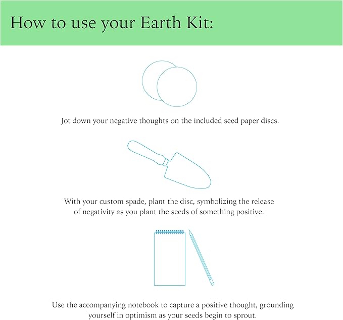 The Earth Kit – Jump Into Spring with Selfcare – Bury Negative Thoughts for Relaxation – Care Kit by Two Sage Sisters