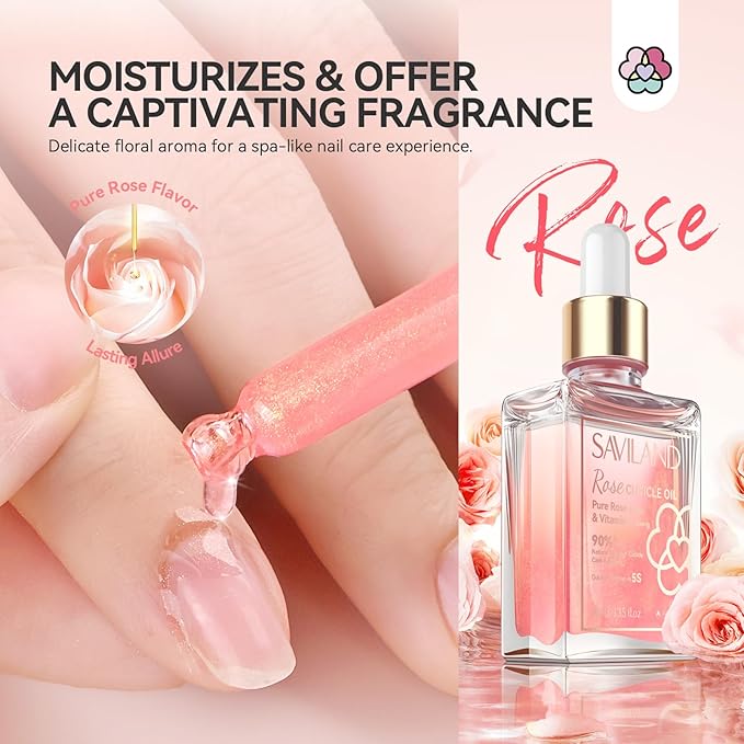 Saviland 60g Nail Repair Kit for Broken Damaged Nails and Cuticle Oil Vitamin E