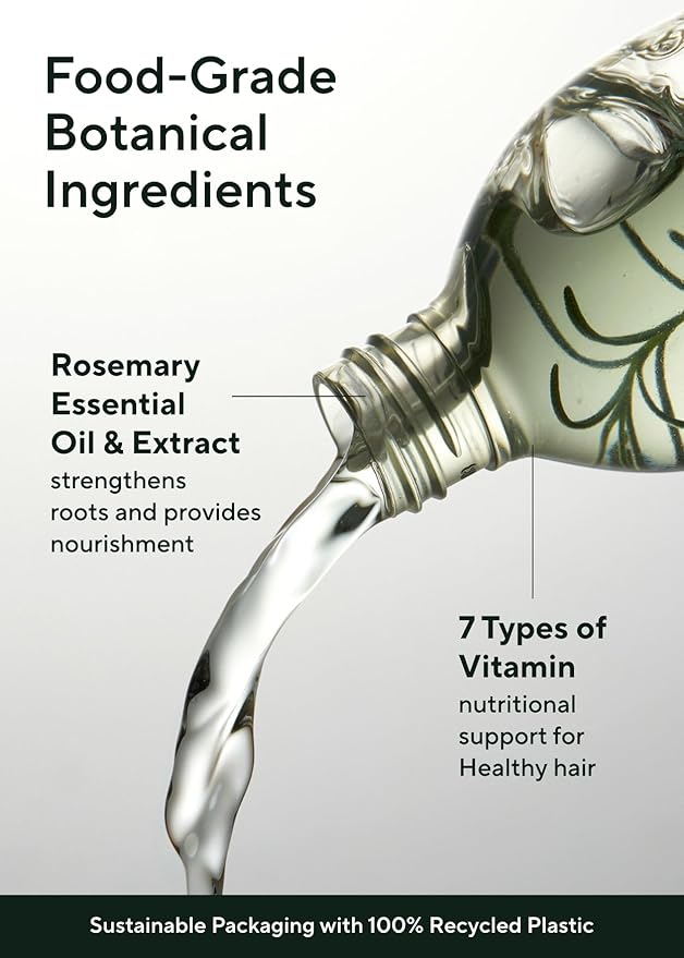 AROMATICA Root Enhancer Rosemary oil for hair growth – Flaky & Itchy & Dry Scalp Treatment – Hair Oil for Scalp Exfoliator & Detox – Free from Sulfate, Silicone, and Paraben (3.38oz)