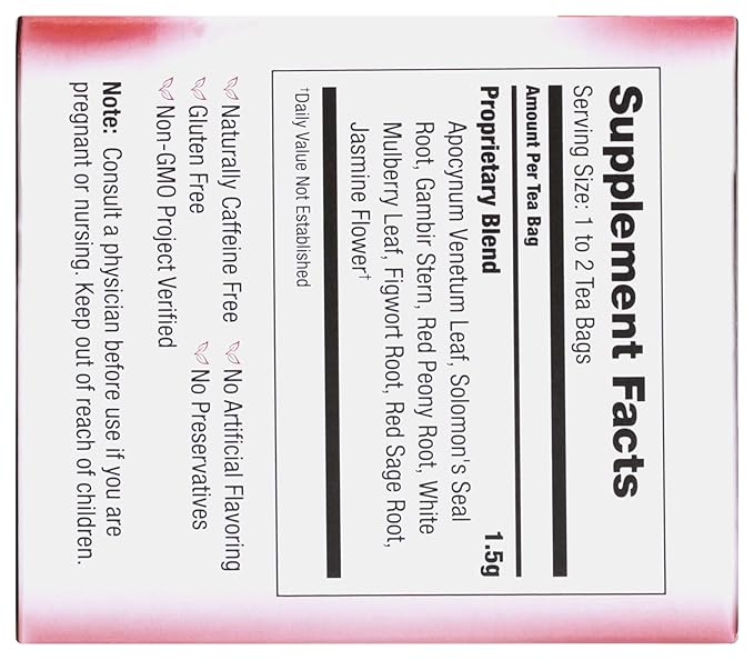 Bravo Tea Blood Pressure Caffeine Free 20 Tea Bags