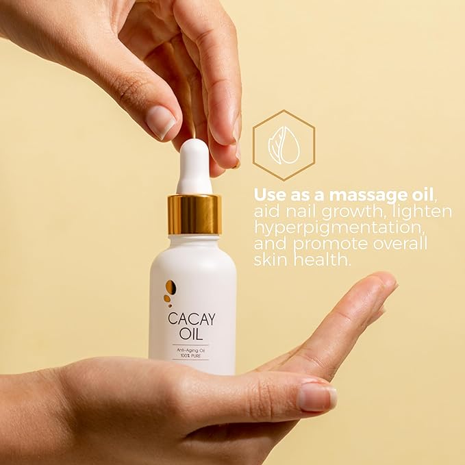 Cacay for Face - Natural Retinol & Organic Vitamin E Oil for Skincare - Pure Vitamin A - Anti-Aging, Hydrating Face Oil - 100% Organic, Cold-Pressed, Anti-Wrinkles- 1 Fl Oz (30ml)