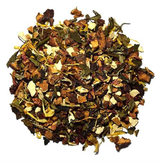 Organic Positively Tea Company, White Mimosa White Tea, Loose Leaf, 4 Ounce