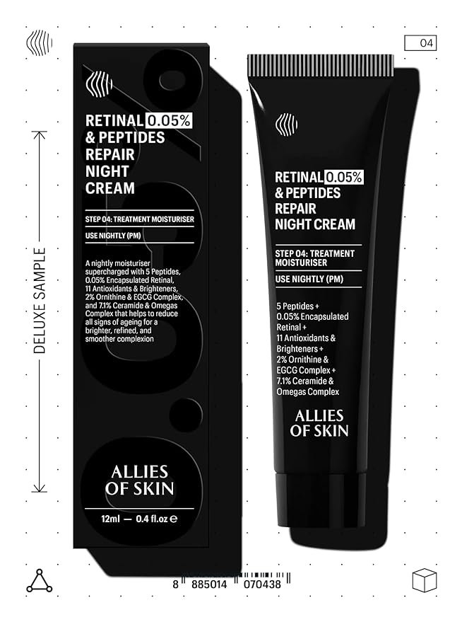 Allies of Skin Retinal 0.05% & Peptides Repair Night Cream Deluxe