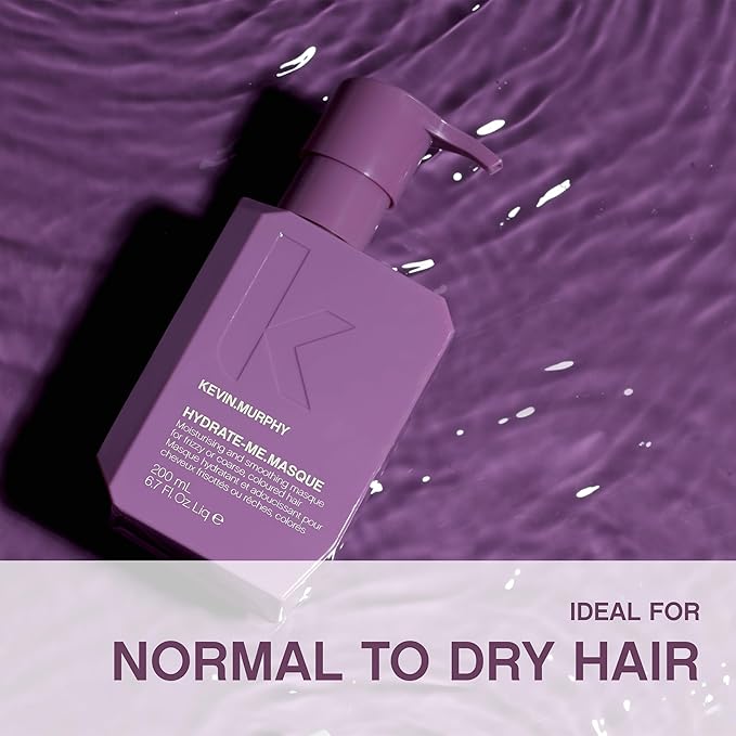 KEVIN.MURPHY HYDRATE-ME.MASQUE - Masque for Damaged Hair - For Normal to Dry Hair - Repair Formula - With Baobab Seed Oil & Rose Hip - Sulphate Free Care - 200 mL / 6.7 fl oz