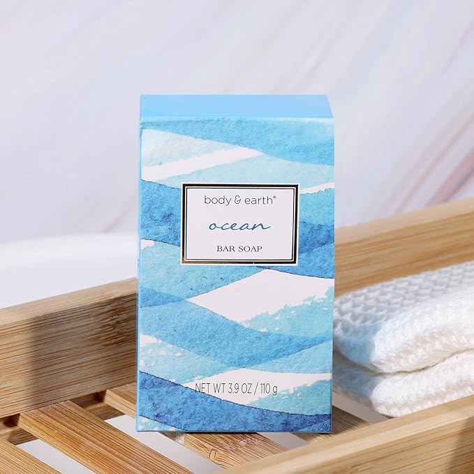 7 Pcs Spa Gift Basket & 5 Pcs Spa Gifts for Women with Ocean Scent, Bath Spa Gift Set for Women