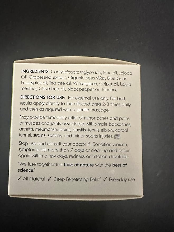 Emu Oil Moisturizing Lip Balm - 15g