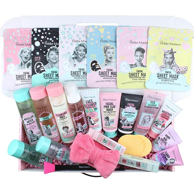 Gift Box for Women - Care Package Gifts for Women - Unique Gifts for Women, Mom, Her, Sister, Aunt, Friends - Birthday Gifts for Women Gift Basket Christmas Spa Skin Care Sets