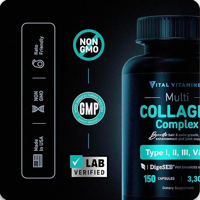 Vital Vitamins Multi Collagen Capsules + Men's Multivitamins