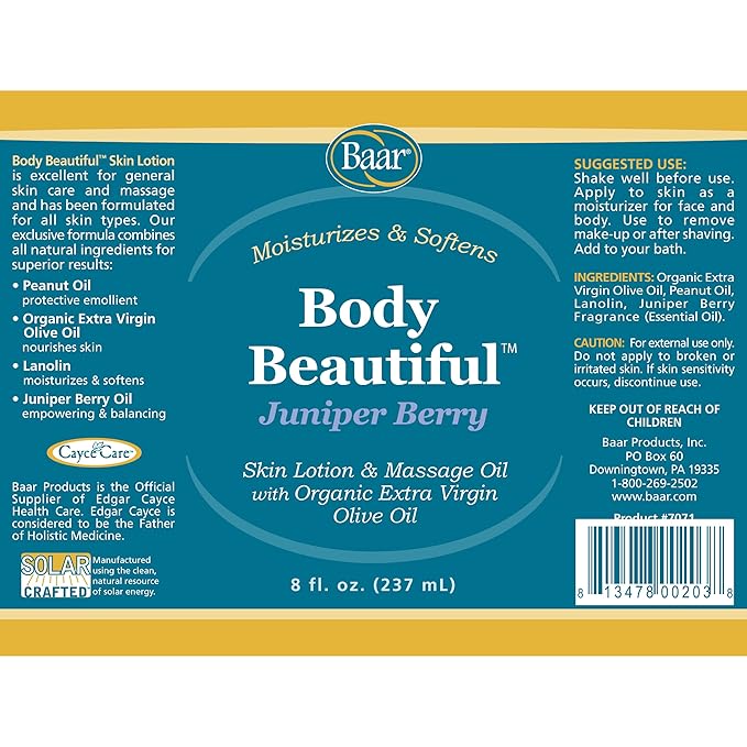 Body Beautiful with Juniper Berry Massage Oil