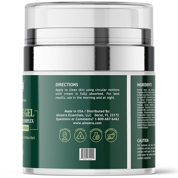 Under Eye Gel Cream – Reduces Dark Circles & Puffiness, Repairs & Moisturizes, Hydrating and Refreshing Formula for Under Eyes Skin, 1.7 oz