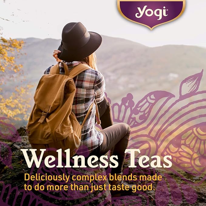 Yogi Tea Pure Decaf Green Tea - 16 Bags per Pack (4 Packs) - Organic & Decaffeinated - Supports Overall Health & Provides Antioxidants