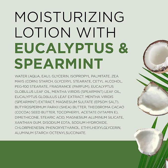 Dr Teal's Body Lotion, Eucalyptus & Spearmint & Essential Oils, 18 fl oz (Pack of 3)