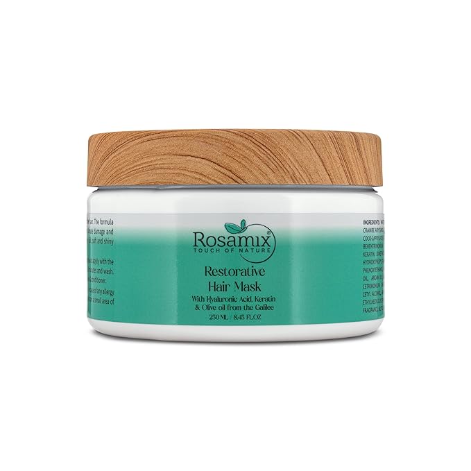 Deep Moisturizing Hair Mask for Women/Men - Keratin Mask for Dry & Damaged Hair - Deep Conditioning Treatment with Hyaluronic and Moroccan Argan Oil, 250ml | 8,45 FL.OZ