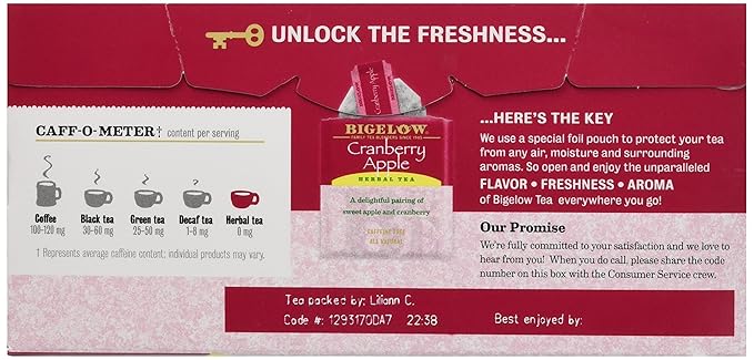 Bigelow Cranberry Apple Tea (Box of 28)