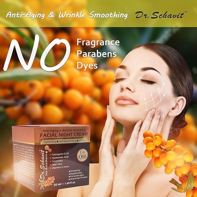 Dr.Schavit Anti Wrinkle Night Cream ā Collagen Retinol Anti Aging Firming and Moisturizing Face Cream Reduce Wrinkles, Dark Spots, Fine Lines and Sun Damage - 1.7 Oz