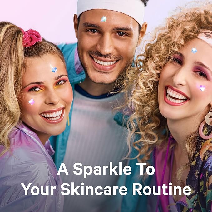 Sosky Hologram Pimple Patches for Face, Hydrocolloid Acne Patches with Salicylic Acid, Cute Star Zit Stickers,Colorful Blemish Covers,36 Count Blue Pink Star Heart Moon