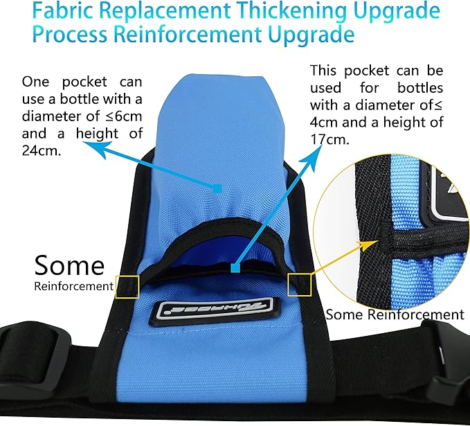 Massage Oil Holster Massage Bottle Bag Lotion Holster Massage Therapist Massage Oil Holster Massage Lotion …(1kd9D-Blue)